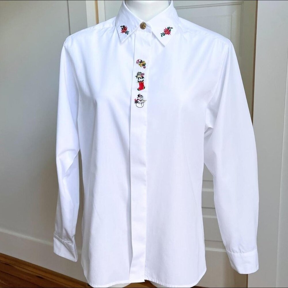 90s Christmas Blouse